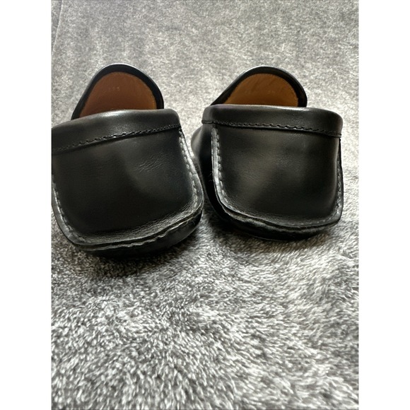 Gucci Mens Black GG Canvas Leather Loafers Drivers Shoes Size 6.5 D Made Italy main image 14